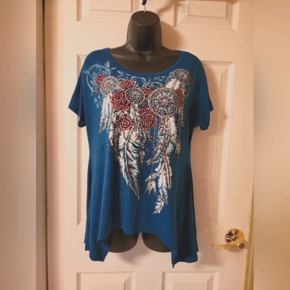 Embellished dream catcher top
